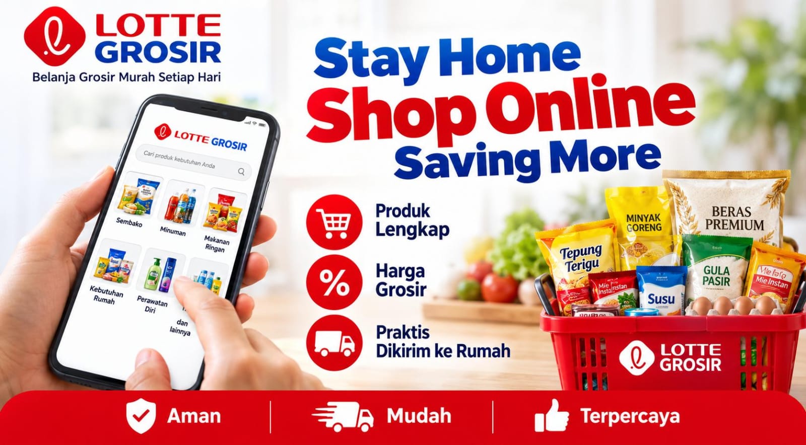 Lotte Grosir Stay Home Shop Online Saving More