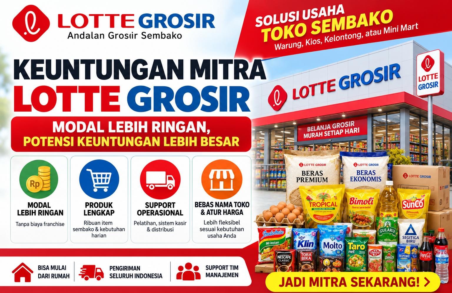 Keuntungan Mitra Lotte Grosir