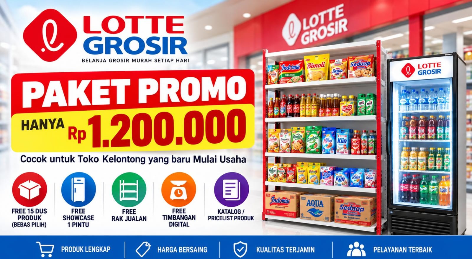 Paket Promo 1.2 Juta Lotte Grosir